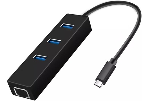 Convertidor Tarjeta Usb-tipo C/hub Usb 3.0/red Rj45/1000mbps