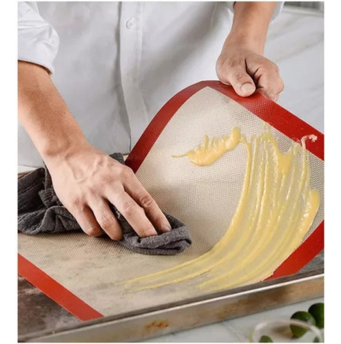 Plancha Antiadherente Macarrón Repostería Horno Placa Lamina Lisa / Sin Circulos