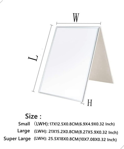 Espejo De Maquillaje Zcooooool Mirror, Grande, Portatil, ...