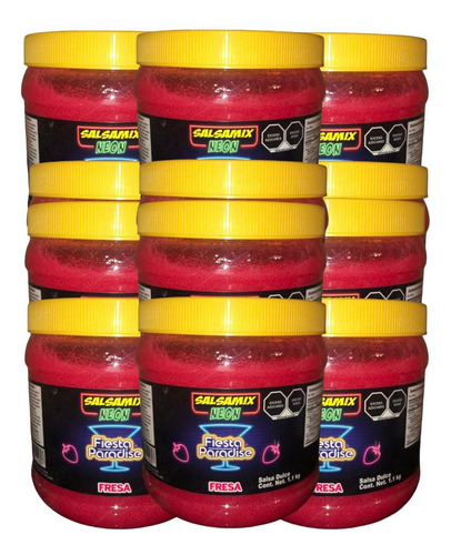 Salsa Mix Neon Fresa 7.7kg Escarchar Michelada Coctel