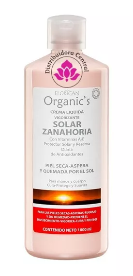 Crema Líquida Vigorizante Solar Zanahoria Florigan® 1lt.