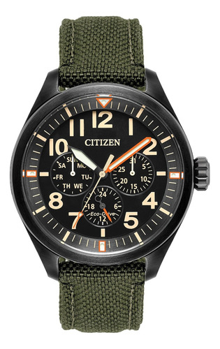 Relógio Masculino Citizen Eco-drive Militar Nylon Bu2055-16e