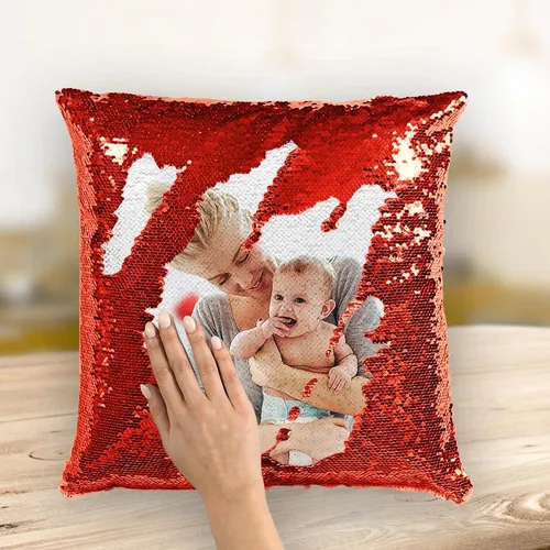 Almohada con lentejuelas hotsell