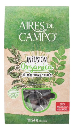 Infusion Limon Moringa Cedron Aires De Campo