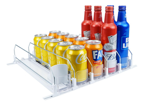 Organizador Bebida Para Refrigerador Deslizamiento Lata Soda