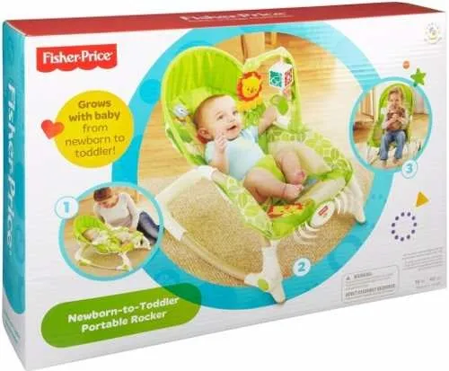 Silla Mecedora Portatil Fisher Price Verde Ref: X7047 Bebe