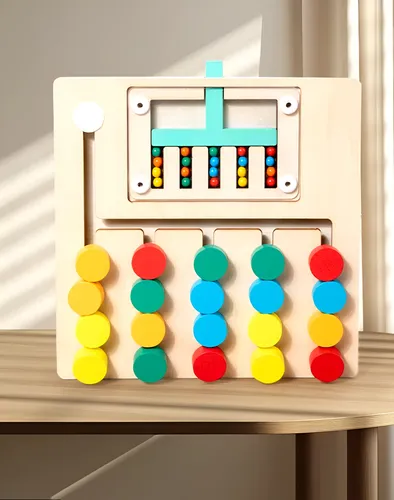 Juego Tablero Colores Encastre Figuras Logica Desarrollo
