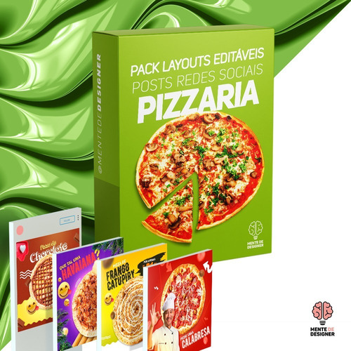 Pack - Posts Redes Sociais - Pizzaria (jpeg E Psd)