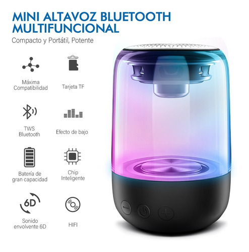 Bocina Altavoz Con Bluetooth 5.0 Portátil