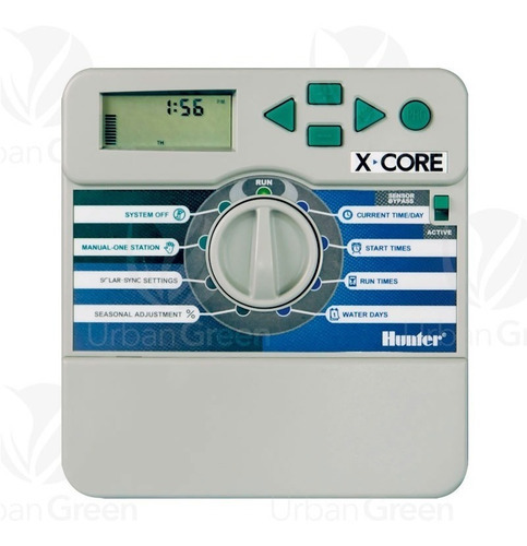 Controlador Programador Riego Hunter Xcore 6 6 Estaciones Color Blanco
