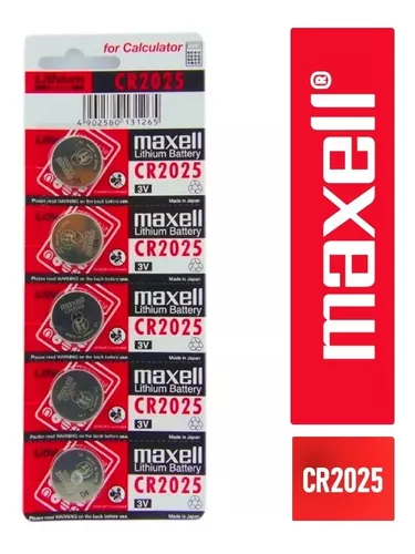 MAXELL Pila Cr2025 3v Maxell Tipo Boton Original Japonés