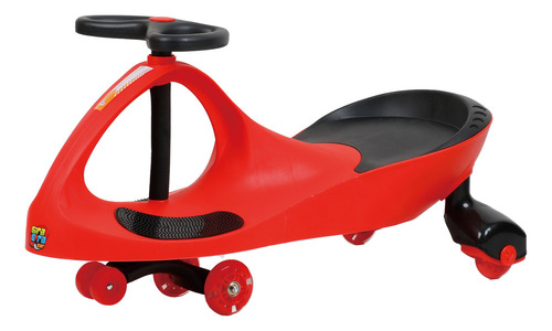 Carrinho Gira Gira Car Candy Com Luz Nas Rodas Cor Vermelho