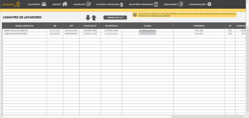 Planilha Controle De Aluguel Imobiliárias