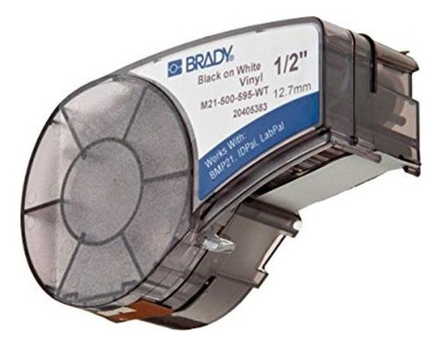 Fita Rotuladora 12,7mmx6,4m M21-500-595-wt Brady Cor Branco