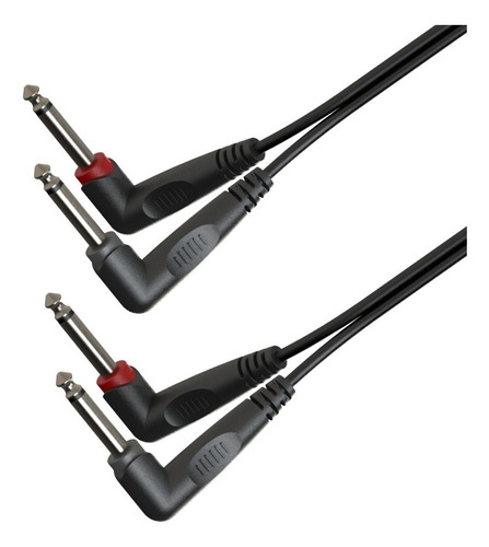Cable De Audio De 2 Señales Plug Jack 6,3 Mm Mono 3 Metros