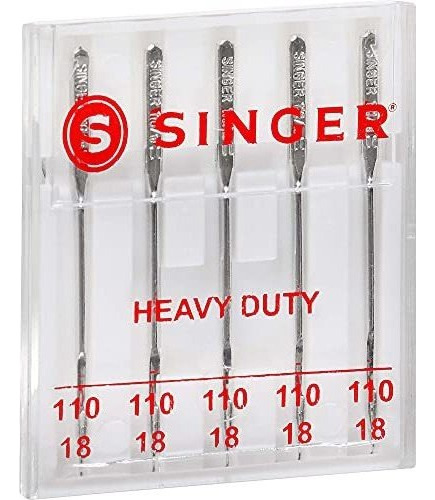 Agujas De Máquina Singer, Lona, Tamaño 18 3-pkg, Paquet