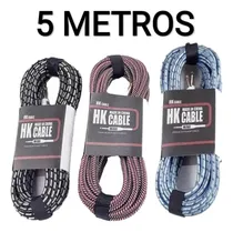 Comprar Cable Para Instrumentos Guitarra Piano Plug 1\u002F4 Mono 5 Mts