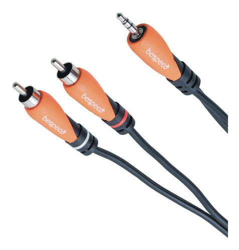 Cable Miniplug A 2 Rca 1.8 Metros Premium Bespeco Slymsr180