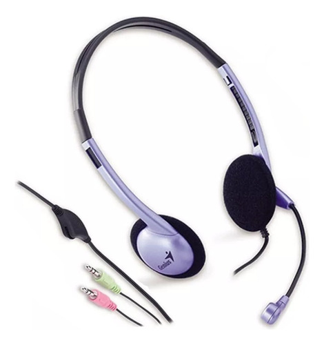 Vincha Auriculares Genius Para Pc Headset Hs-02b Doble Jack