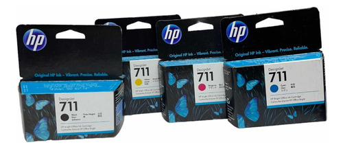 Pack 4 Cartuchos 711 Hp Originales Cz130a Cz131a Cz132a Cmyk