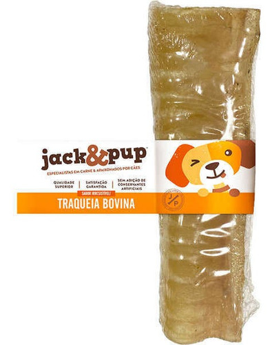 Petisco Snack Jack E Pup Traqueia Bovina Para Cães Saboroso
