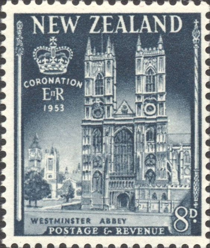 Estampillas Nueva Zelanda 1953 - Abadía De Westminster