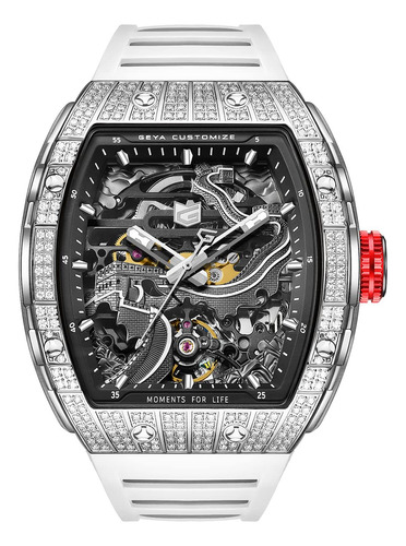 Reloj Redhai Automatic Mechanical Skeleton 50 M Resistente A