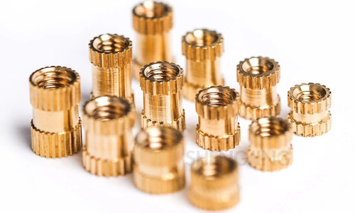 Inserto Latão Rosca Serrilhado M3 X 3 50 Peças