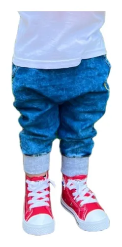Calça jeans para bebe recem hotsell nascido masculino