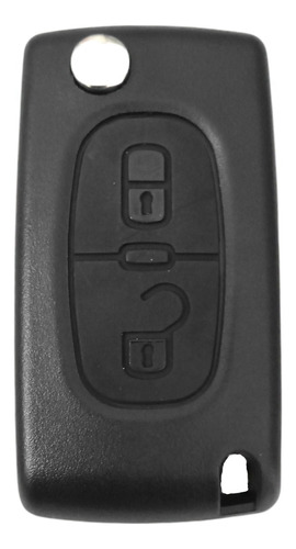 Carcasa Llave Hu83 Flip 02 Botones Para Citroën