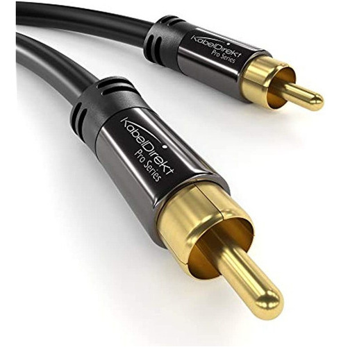 Cable De Subwoofer Kabeldirekt Rca, Cable (6 Pies De Corto,