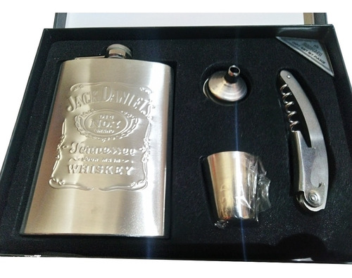 Cantil Jack Daniel's/jonnie Walker /jim Beam 4 Peças
