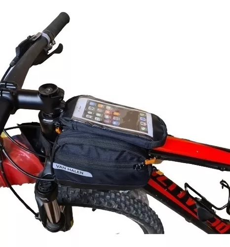 Bolso Porta Celular Bicicleta Impermeable 2 Alforja 1 Lt