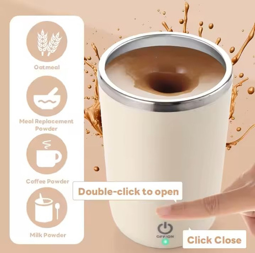 Taza Café Agitación Magnética Automática Acero Inoxidable 20 Rosado Nombre Del Diseño