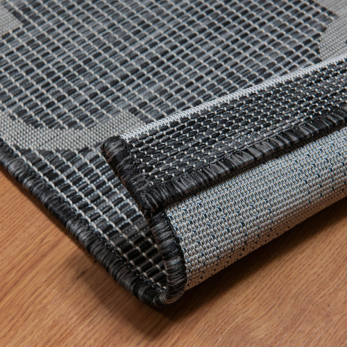 Tapete Sisal Araguari 2,00 X 2,50 Des 003/preto Cor Preto Desenho do tecido Geométrico