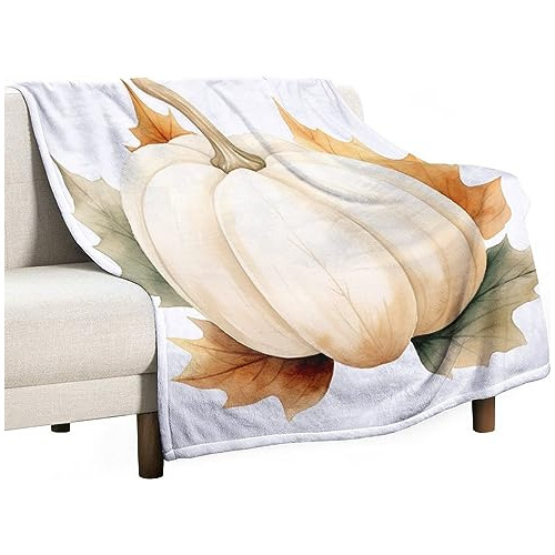 Manta Acogedora Estampada Calabaza 50''x60''