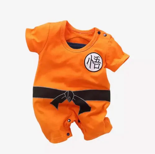 Macacão Roupa Temática Infantil Para Bebê Dragon Ball | Frete grátis