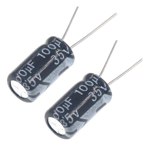 20pzs Capacitor Electrolítico 100uf 35v Condensador