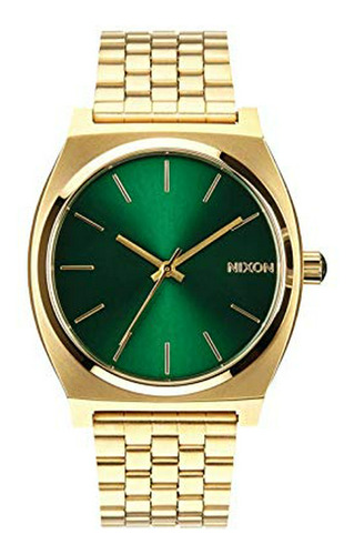 Nixon Tiempo A******* Teller. Oro Y Verde Del Reloj De Las M