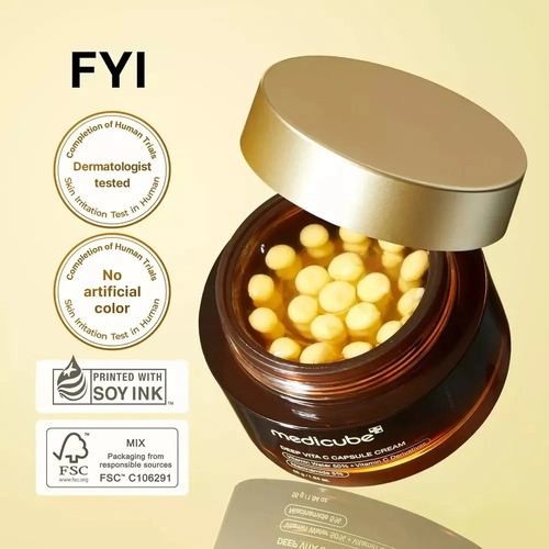 W Medicube Deep Vitamin C Cápsula Dourada Hidratante Faciaq1