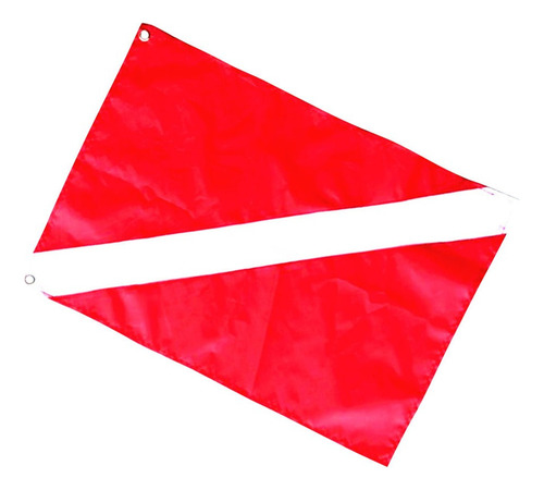 Bandera De Barco De Buceo De Poliéster Rojo Y Blanco Señal
