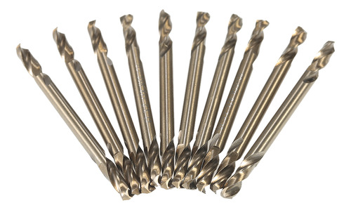 U Juego Para 10 Brocas Hss-co M35 Doble Punta, Color