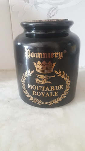 Frasco De Mostaza Frances En Gres Royal Pommery 12 Alto (Usado)