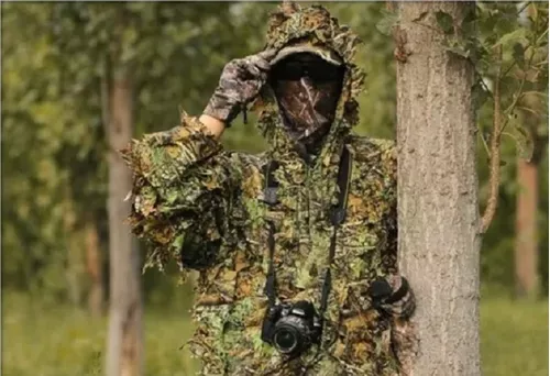 Ternos Ghillie camuflados 3D para homens, roupas de caça Sniper, tiro  tático militar, jogo de guerra