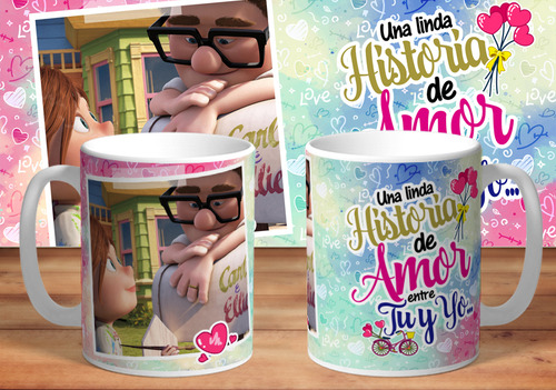 8 Plantillas Sublimacion Tazas San Valentin Editables Up