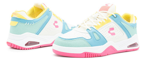 Tenis Charly Para Dama Urbano Casuales Con Válvula Multicolor