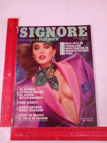 Revista Signore Con Lo Mejor De El Playboy No 72 Abril 1987