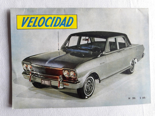 Revista Velocidad N° 205 Oct 1967 Chevrolet Gordini Mercedes