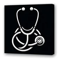 Comprar Cuadro 30x30cm Estetoscopio Medicina Medico Salud M3