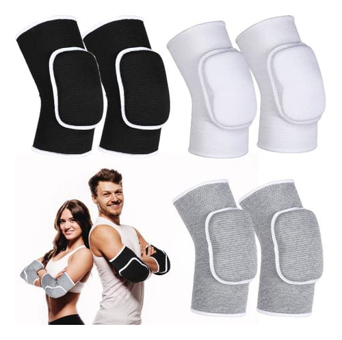 3 Pares De Coderas Transpirables De Apoyo Para Voleibol, Par